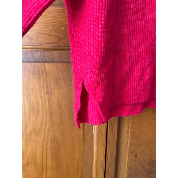 Abercrombie & Fitch Women's Classic Easy Turtleneck Ribbed Sweater Pink Size XS - Picture 6 of 14